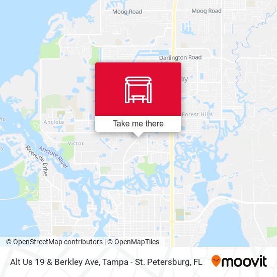 Alt Us 19 & Berkley Ave map