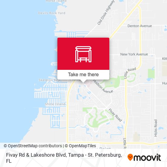 Fivay Rd & Lakeshore Blvd map