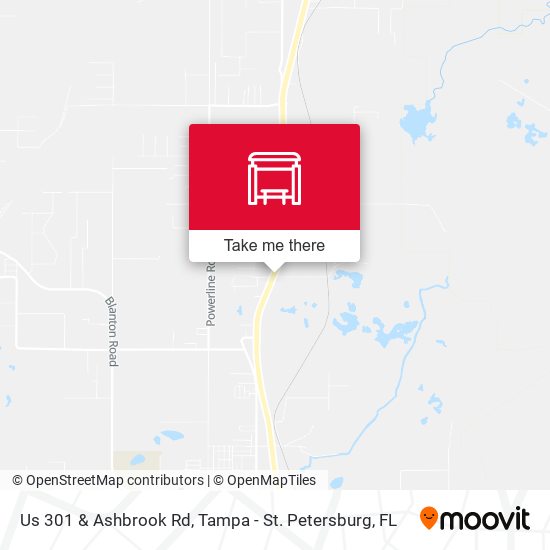 Us 301 & Ashbrook Rd map