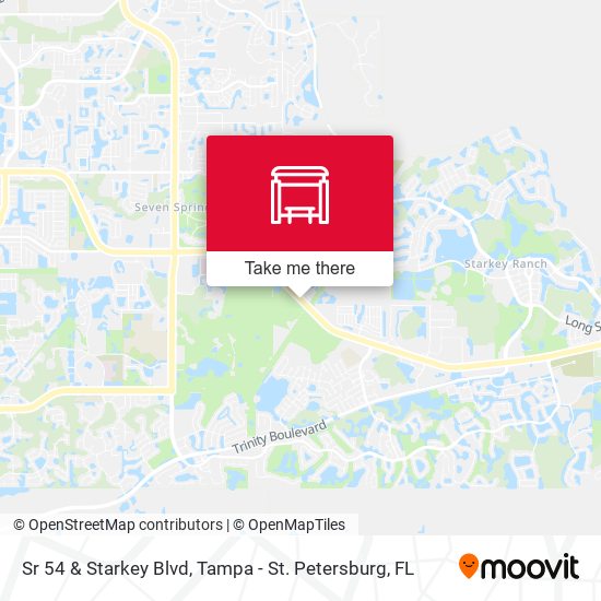 Sr 54 & Starkey Blvd map