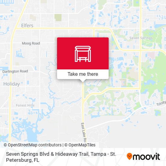 Mapa de Seven Springs Blvd & Hideaway Trail
