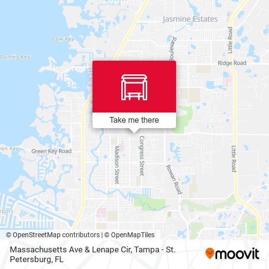 Massachusetts Ave & Lenape Cir map