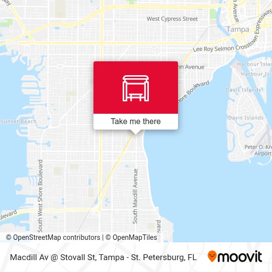 Macdill Av @ Stovall St map