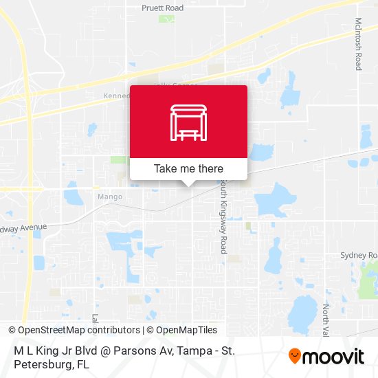 M L King Jr Blvd @ Parsons Av map