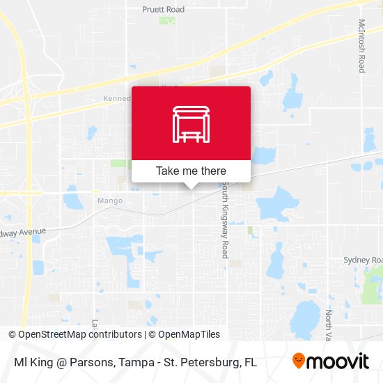 Ml King @ Parsons map