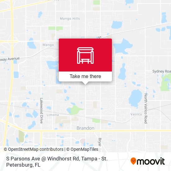 S Parsons Ave @ Windhorst Rd map