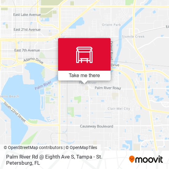 Mapa de Palm River Rd @ Eighth Ave S