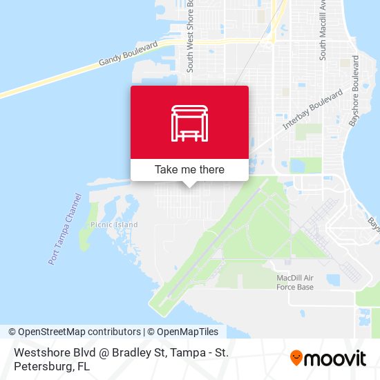 Mapa de Westshore Blvd @ Bradley St