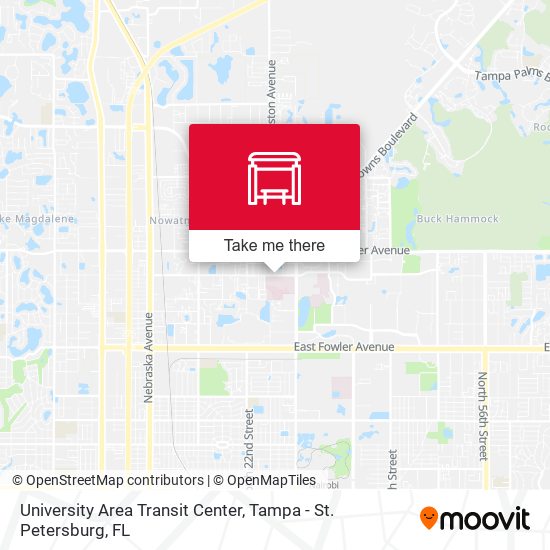 University Area Transit Center map