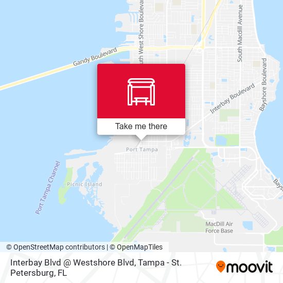 Interbay Blvd @ Westshore Blvd map