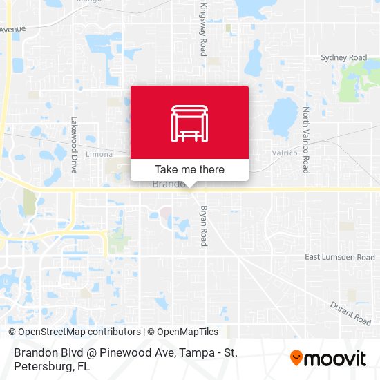 Brandon Blvd @ Pinewood Ave map