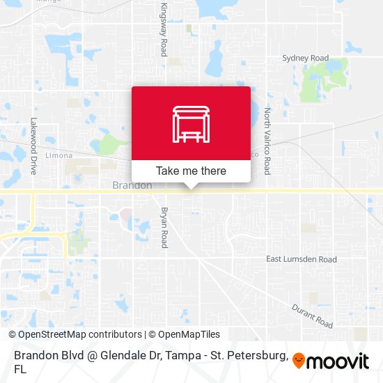 Mapa de Brandon Blvd @ Glendale Dr