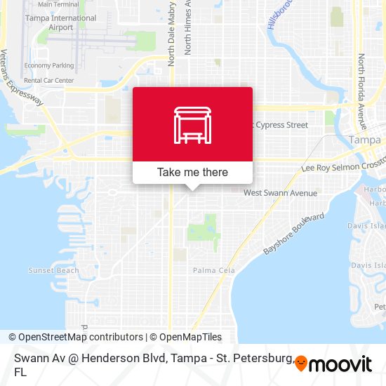 Swann Av @ Henderson Blvd map