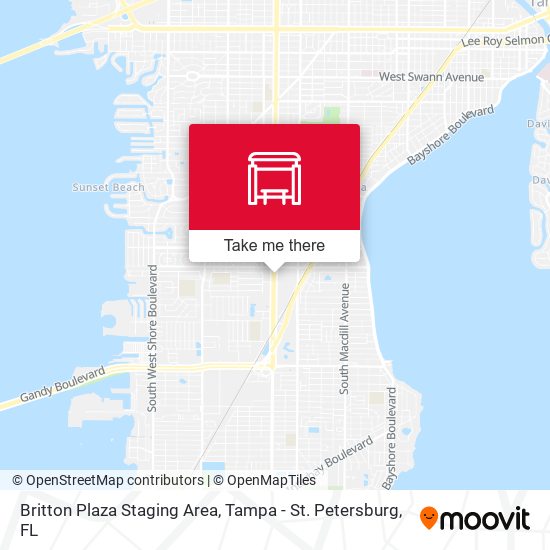 Britton Plaza Staging Area map