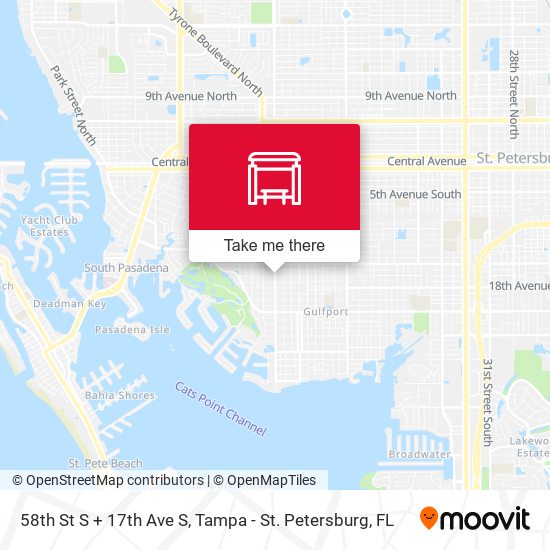 Mapa de 58th St S + 17th Ave S