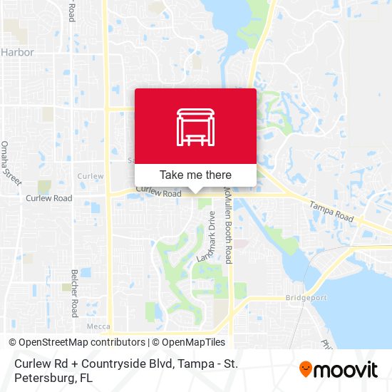 Mapa de Curlew Rd + Countryside Blvd