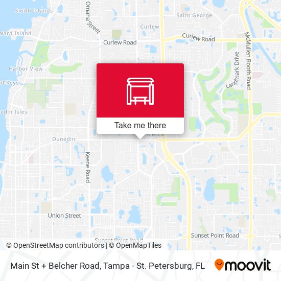 Main St + Belcher Road map