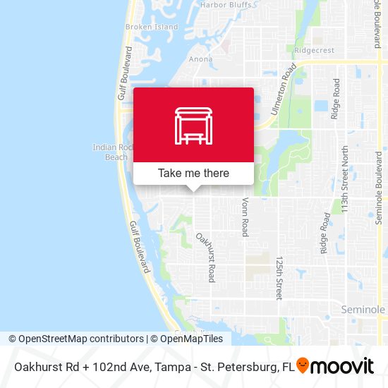 Mapa de Oakhurst Rd + 102nd Ave