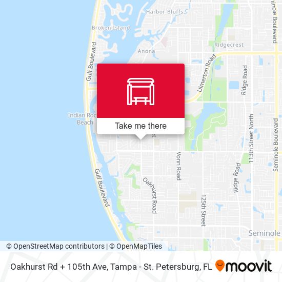 Mapa de Oakhurst Rd + 105th Ave