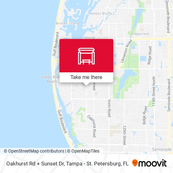 Oakhurst Rd + Sunset Dr map