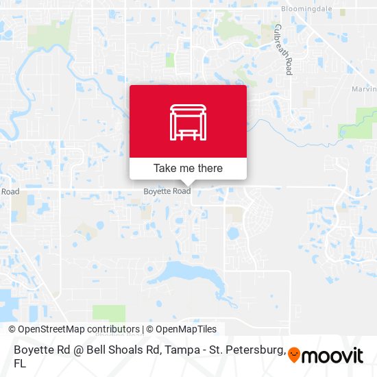 Boyette Rd @ Bell Shoals Rd map