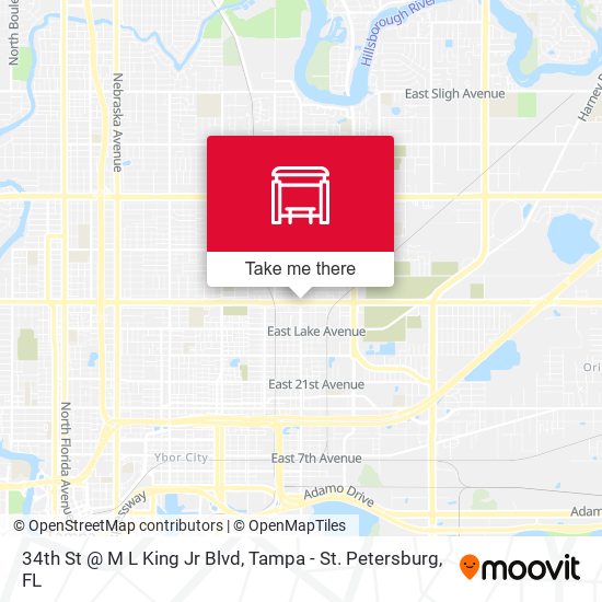34th St @ M L King Jr Blvd map