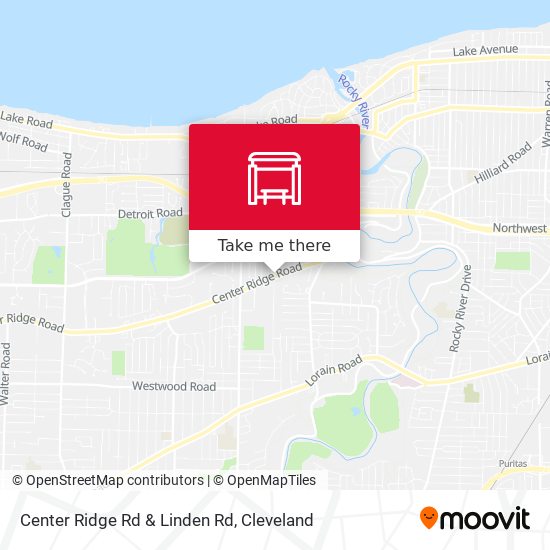 Mapa de Center Ridge Rd & Linden Rd