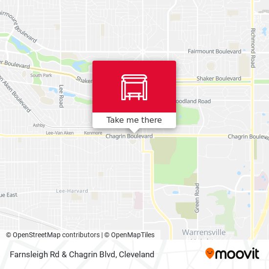 Farnsleigh Rd & Chagrin Blvd map