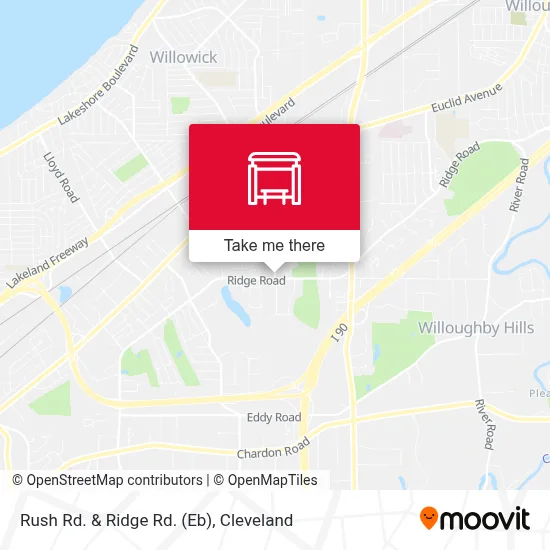 Rush Rd. & Ridge Rd. (Eb) map