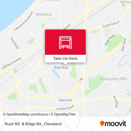 Rush Rd. & Ridge Rd. map