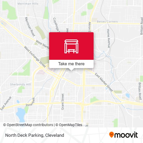 North Deck Parking map