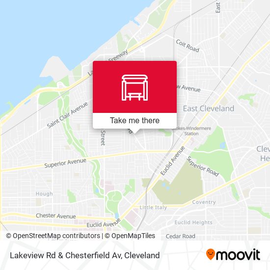 Lakeview Rd & Chesterfield Av map