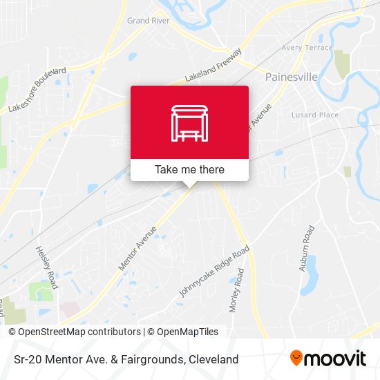 Mapa de Sr-20 Mentor Ave. & Fairgrounds