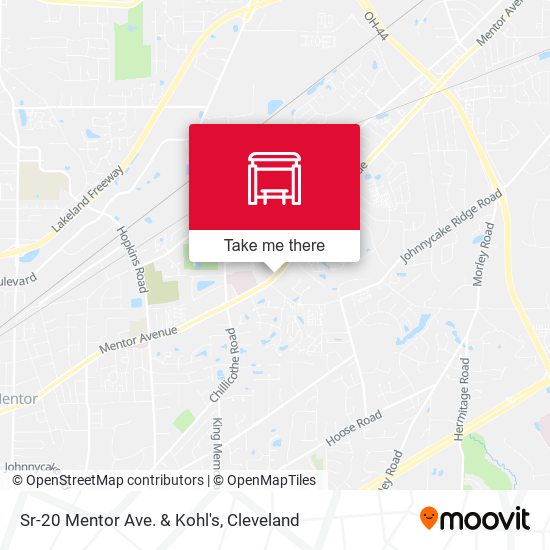 Sr-20 Mentor Ave. & Kohl's map