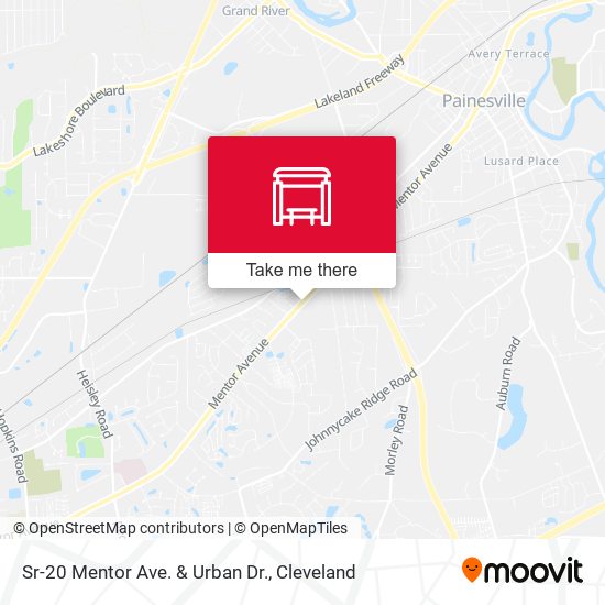 Sr-20 Mentor Ave. & Urban Dr. map