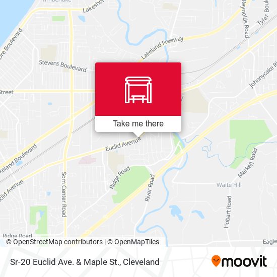 Mapa de Sr-20 Euclid Ave. & Maple St.