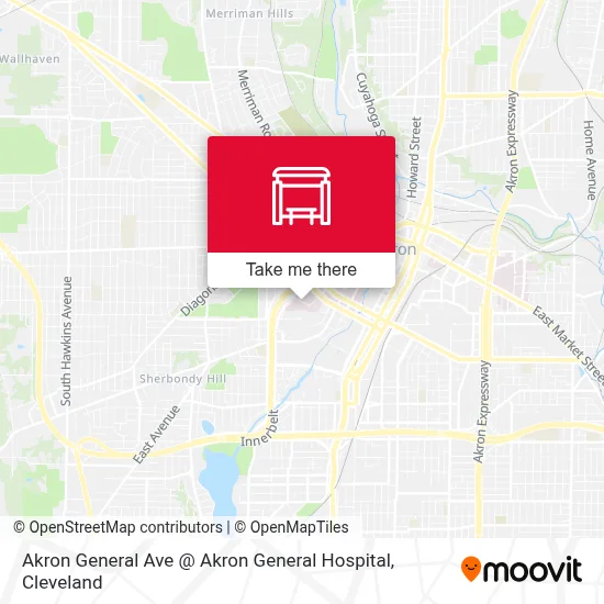 Akron General Ave @ Akron General Hospital map