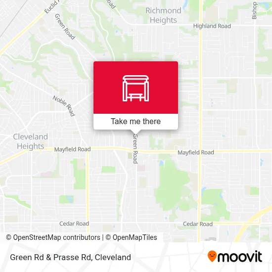 Green Rd & Prasse Rd map