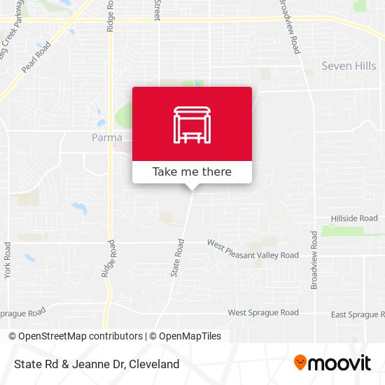 State Rd & Jeanne Dr map