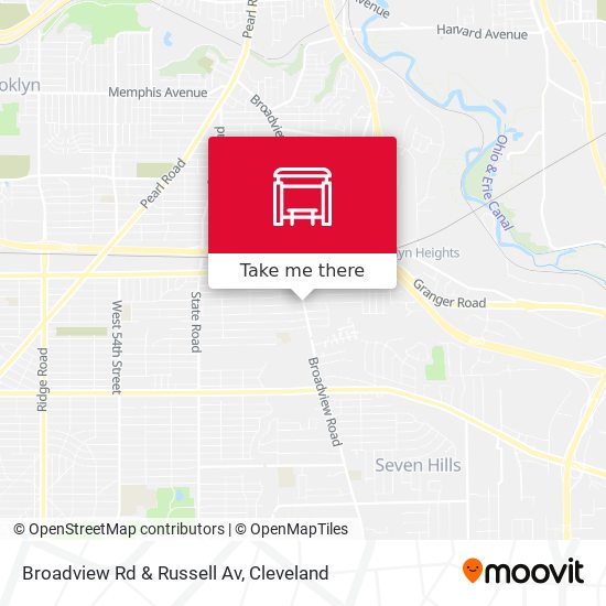 Broadview Rd & Russell Av map
