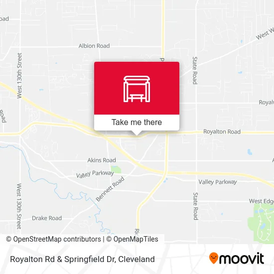 Royalton Rd & Springfield Dr map