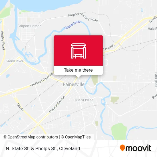 N. State St. & Phelps St. map