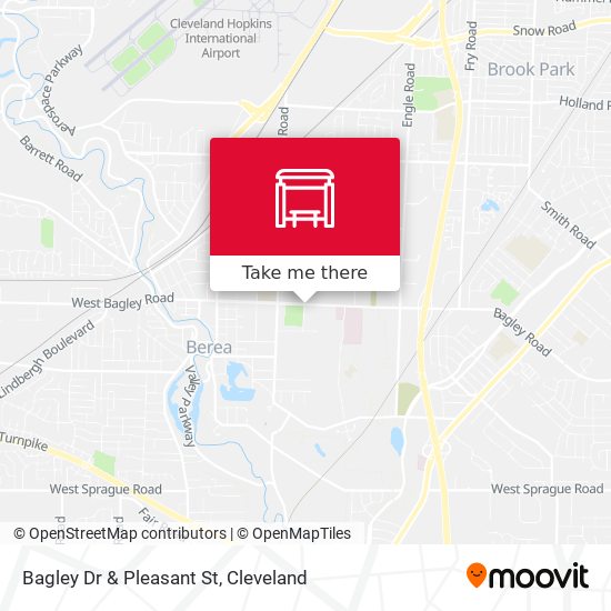 Bagley Dr & Pleasant St map