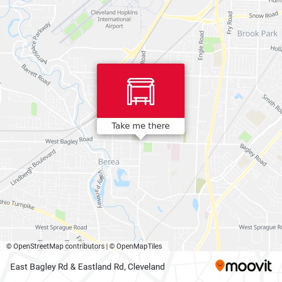 East Bagley Rd & Eastland Rd map