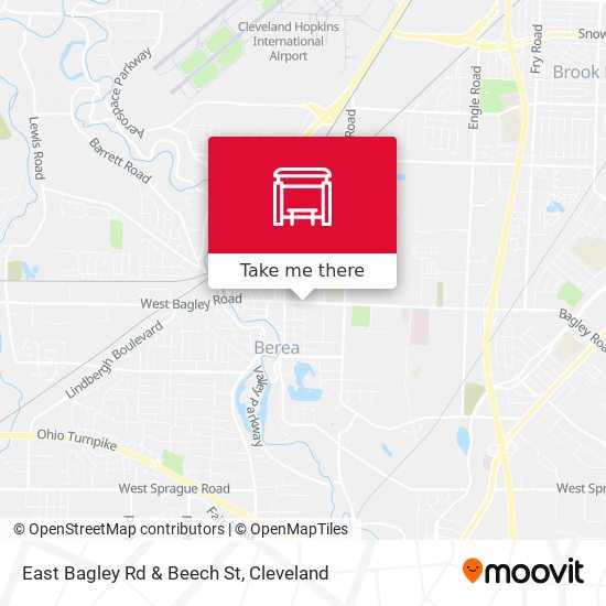 East Bagley Rd & Beech St map