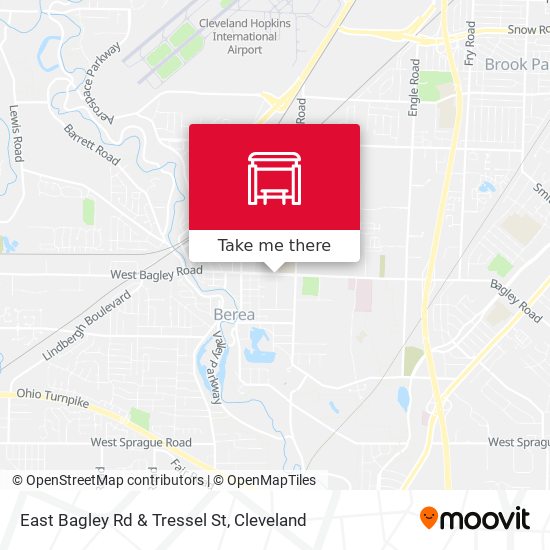Mapa de East Bagley Rd & Tressel St