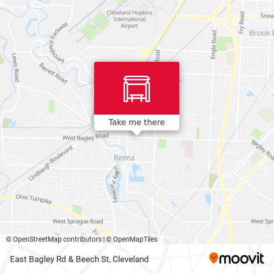 Mapa de East Bagley Rd & Beech St