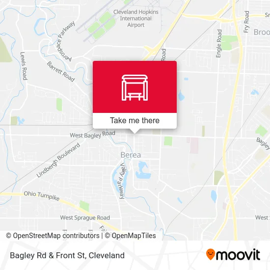 Bagley Rd & Front St map