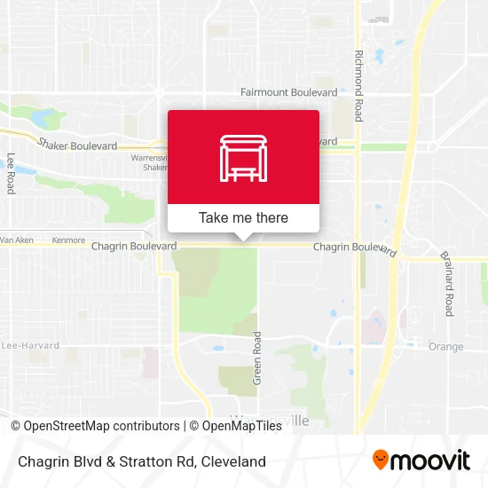 Chagrin Blvd & Stratton Rd map