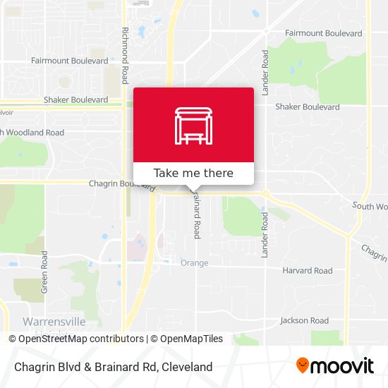 Chagrin Blvd & Brainard Rd map